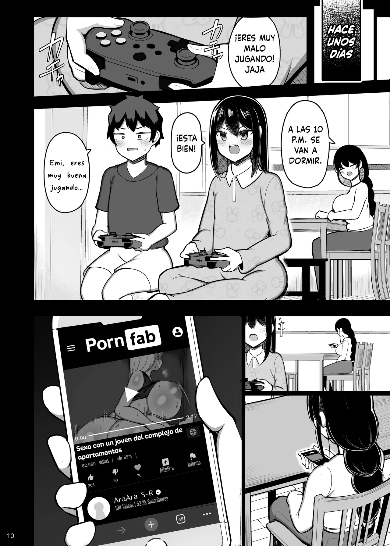 Ara Ara Mama to Musume no Kareshi｜Ara Ara Mamá y El Novio de Su Hija page 10 full