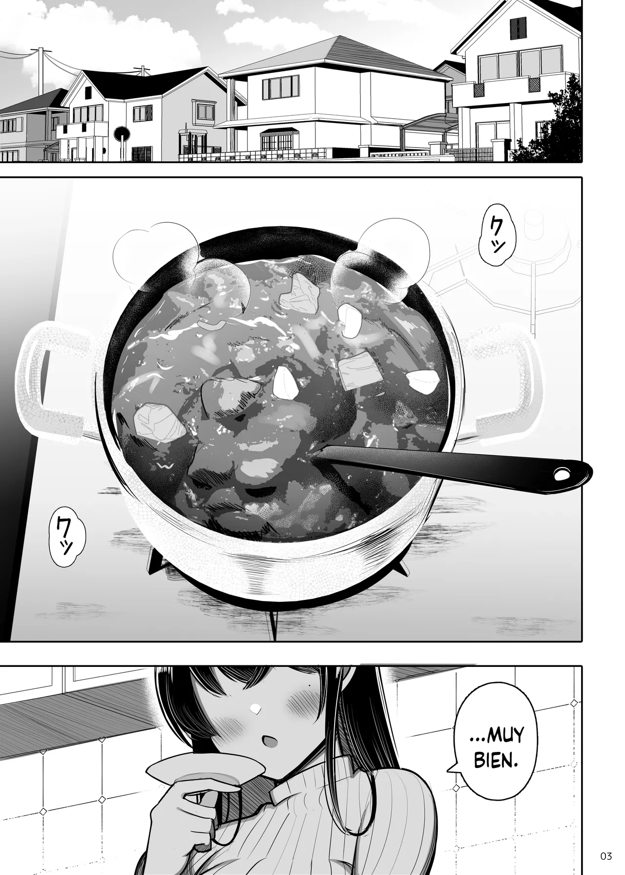 Ara Ara Mama to Musume no Kareshi｜Ara Ara Mamá y El Novio de Su Hija page 3 full