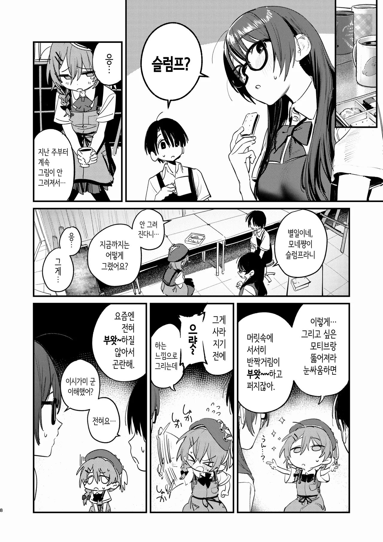 Bijutsubu Harem Katsudou Nisshi ~Senpai no Slump Kaishou ni Kyouryoku shitara, Ikioi de 3P suru Koto ni Natta Hanashi~ | 미술부 하렘 활동일지 page 7 full