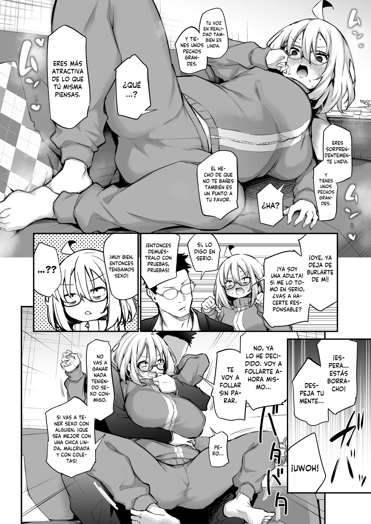 Furokyan InCha Onna, Hatsu Kareshi Chinpo de Mesu ni naru page 8 full