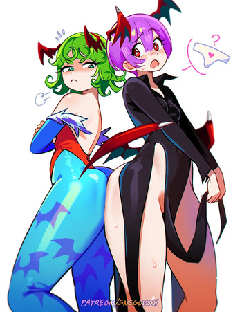 [Snegovski] Lilith or Tatsumaki? (Darkstalkers x One-Punch Man) cover