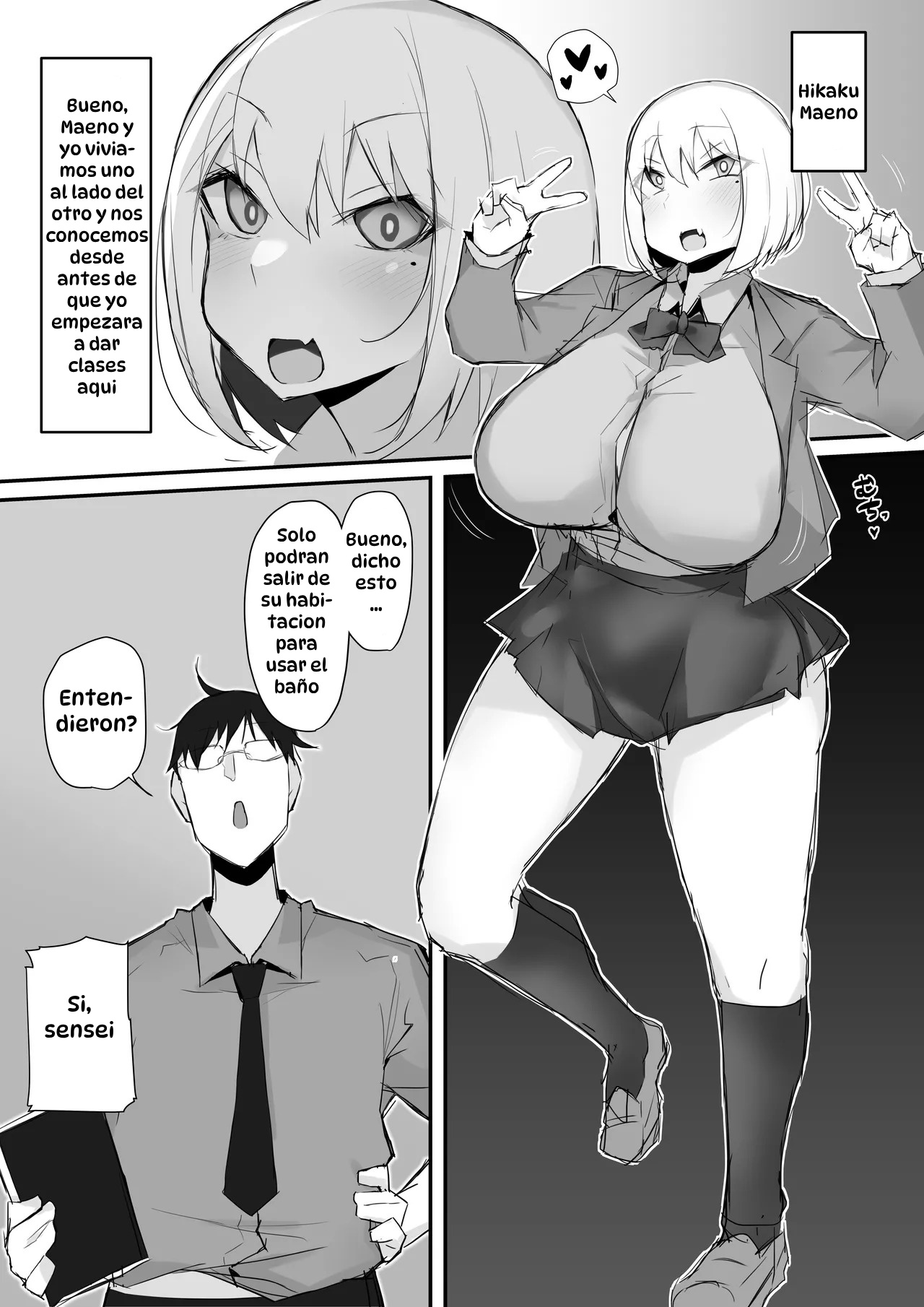Gal JK wa Megane Sensei o Netoritai｜La Gal de Preparatoria Quiere Consolar Al Profesor Engañado page 6 full