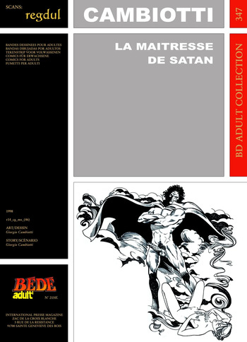 [Bédé Adult 347] Giorgio Cambiotti - La Maitresse de Satan cover