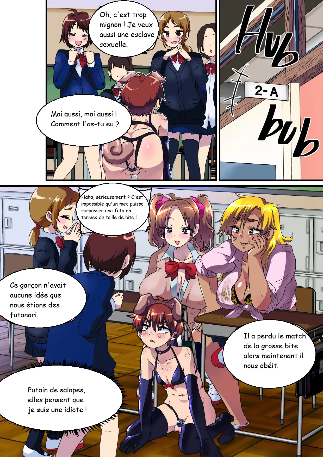 L'histoire de la façon dont je suis devenue une femme et comment j'ai été entraînée à être un trou de pénis pour le sexe par des filles futanari à grosses bites. page 11 full