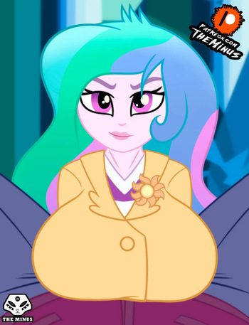 princess celestia by artist:theminus cover