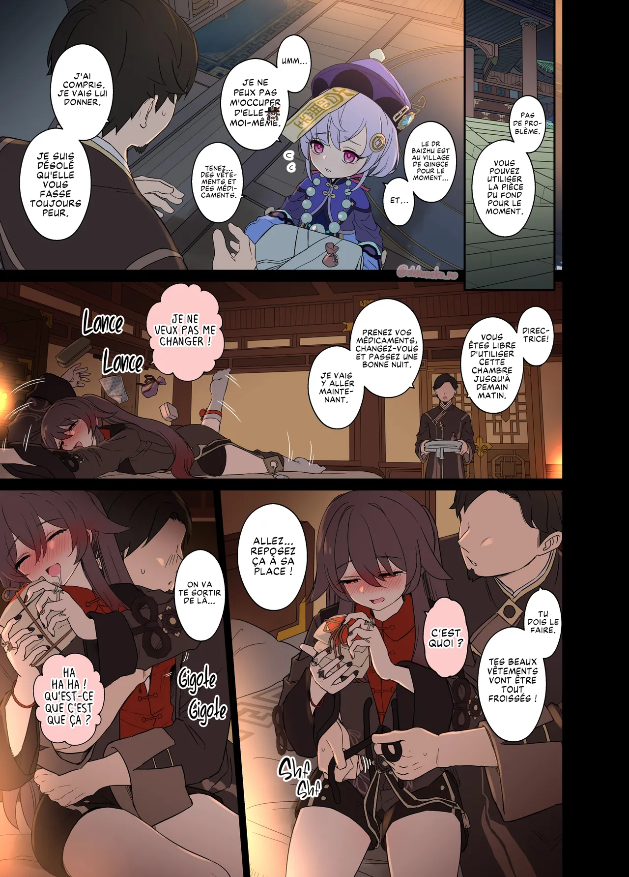 Hu Tao ni Warui Koto o Suru no Hanashi  | Hu Tao Passe une Très Mauvaise Nuit "Partie 1" page 6 full