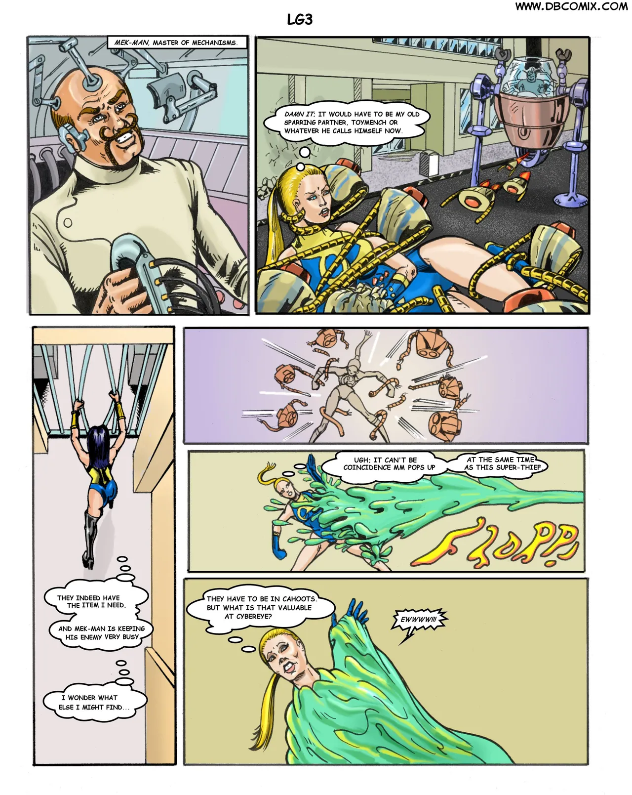Superheroine bondage Laboratory issue 02 page 4 full