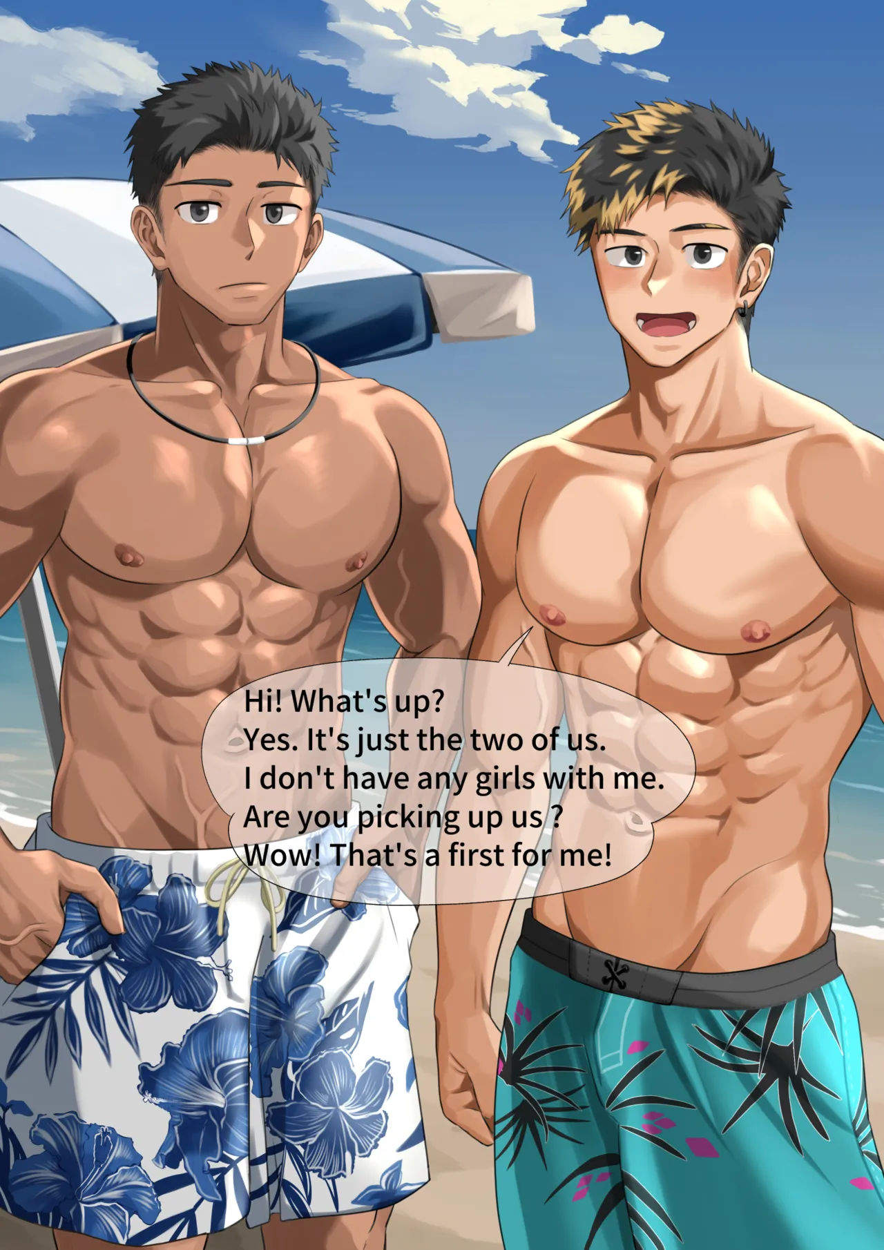 ビーチで逆ナン…【ENG】 page 11 full
