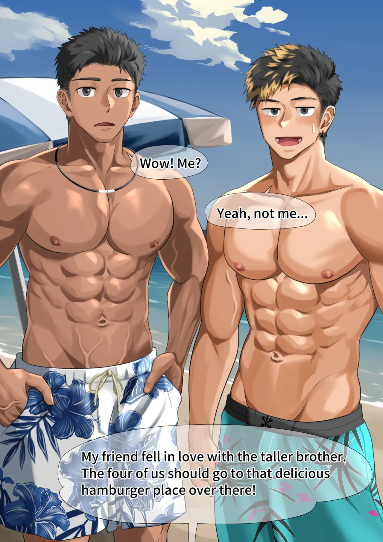 ビーチで逆ナン…【ENG】 page 12 full
