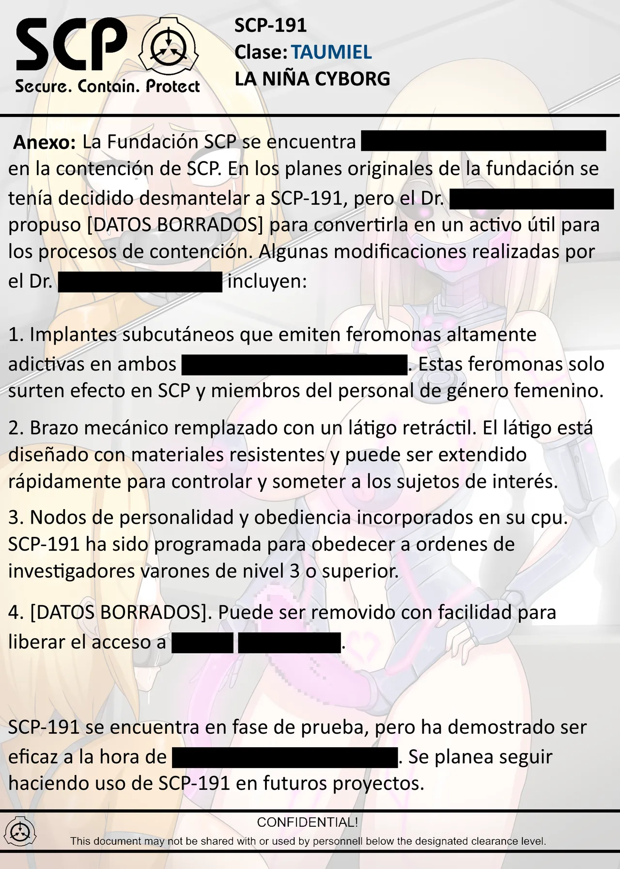 SCP-191 NIÑA CYBORG page 7 full