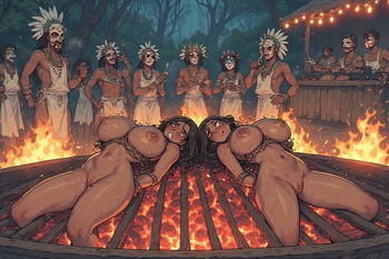 Cannibal Cook Out. (AI Generated) cover