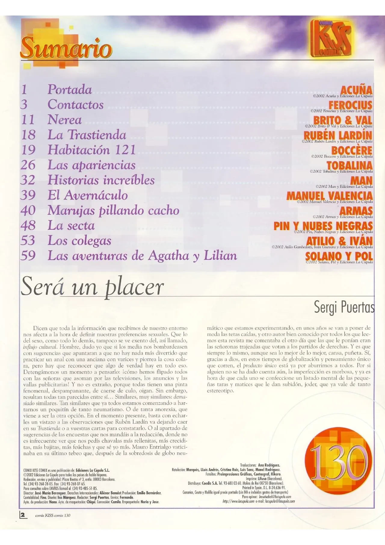Kiss Comix #130 page 2 full