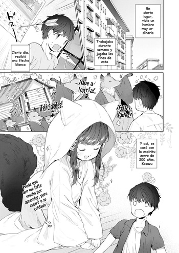 Mutou Mato] Yowai 200 Chai Okitsune-chan to Oshidori Fuufu Seikatsu.｜Vida de Pareja Feliz con una Zorrita de 200 Años. (Towako Oboro Emaki Hachi) [Spanish] [Hs enfermos] cover