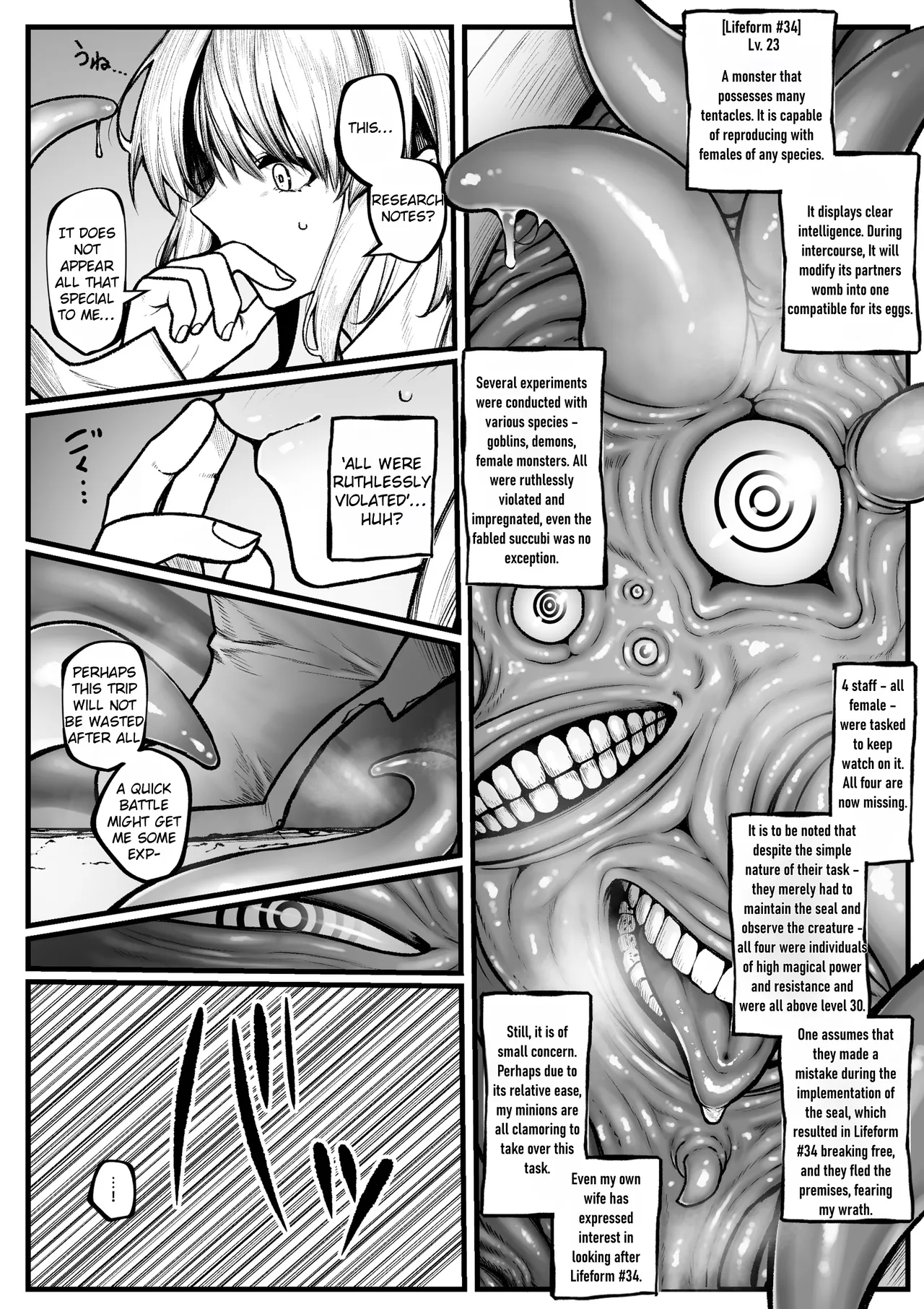 Muttsuri Boukensha wa Shokushu nanka ni Maketakunai | The Gloomy Adventurer Won't Lose to Tentacles page 2 full