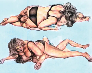 EROTIC GIRLS WRESTLING cover