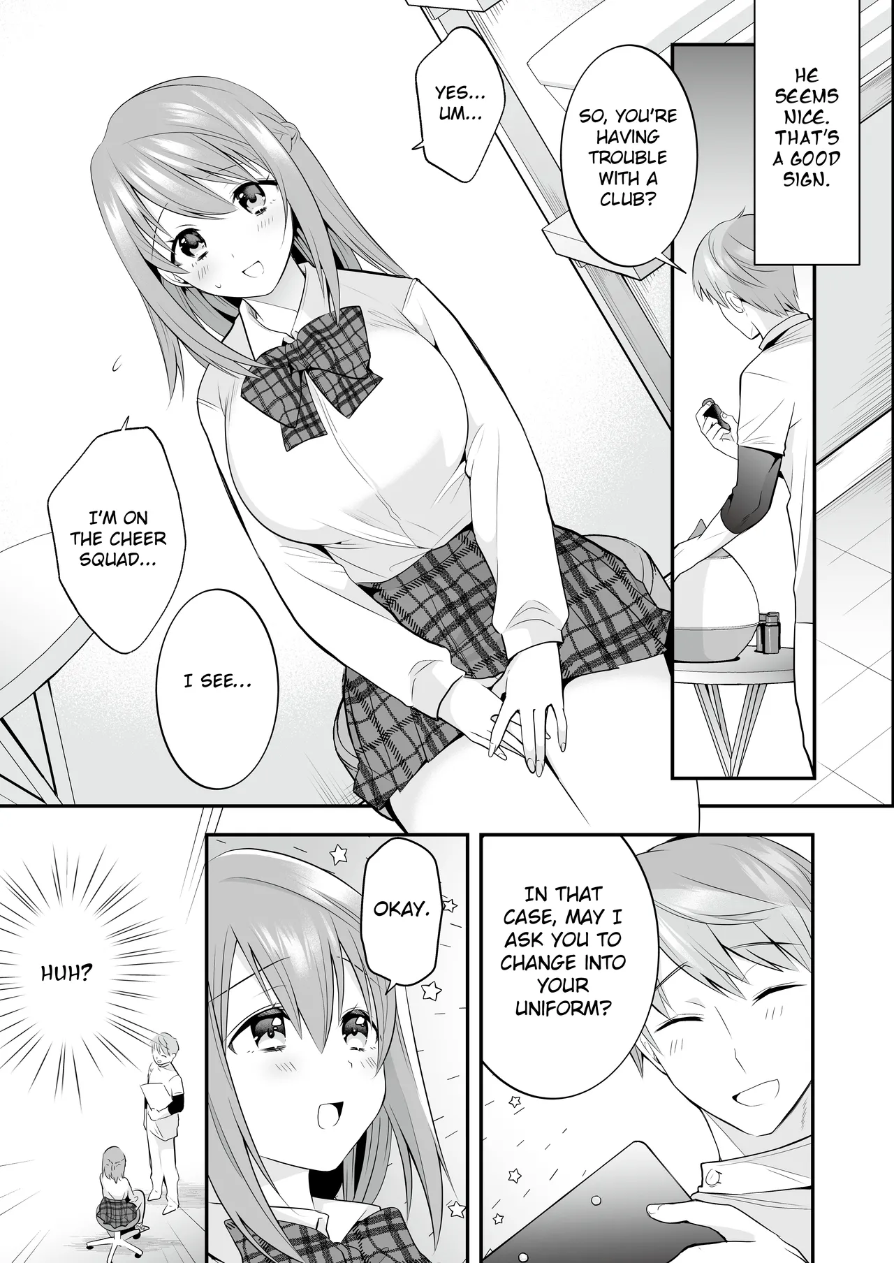 Houkago Hatsujou Massage ~Ranman Cheer Buin no Kairaku Zetchou~ | Erotic After School Massage ~Cheerleader Reaches the Peak of Pleasure~ page 9 full