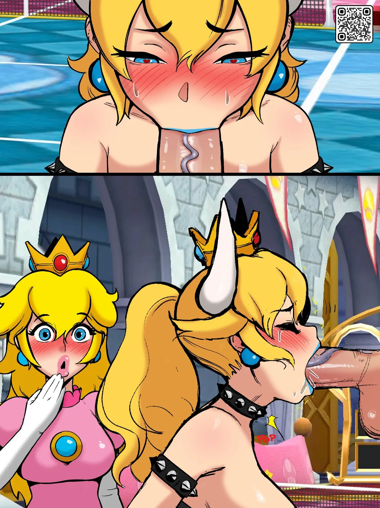Candyseal / MadAbalone  and RisenHentaiDemon  P&B BJ Competition page 3 full