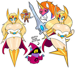 Orko shows She-ra his sword