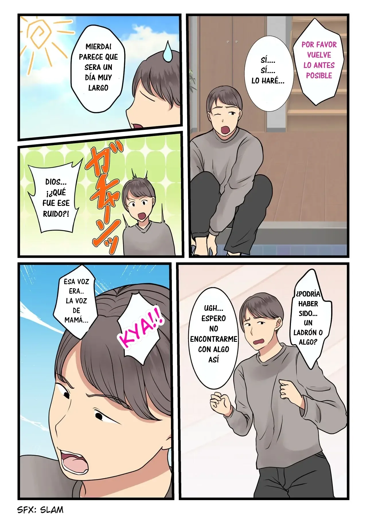 Haha ga Kabe ni Hamatte Ugokenakatta node...｜El Día que Mi Madre Quedó Atrapada en la Pared y No Podía Moverse... page 7 full