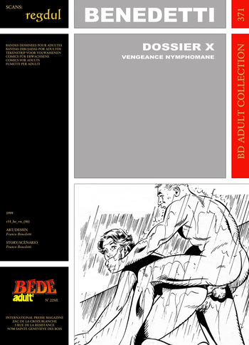 [Bédé Adult 371] Alessandro Benedetti & Bernard Joubert - Dossier X : Vengeance nymphomane cover