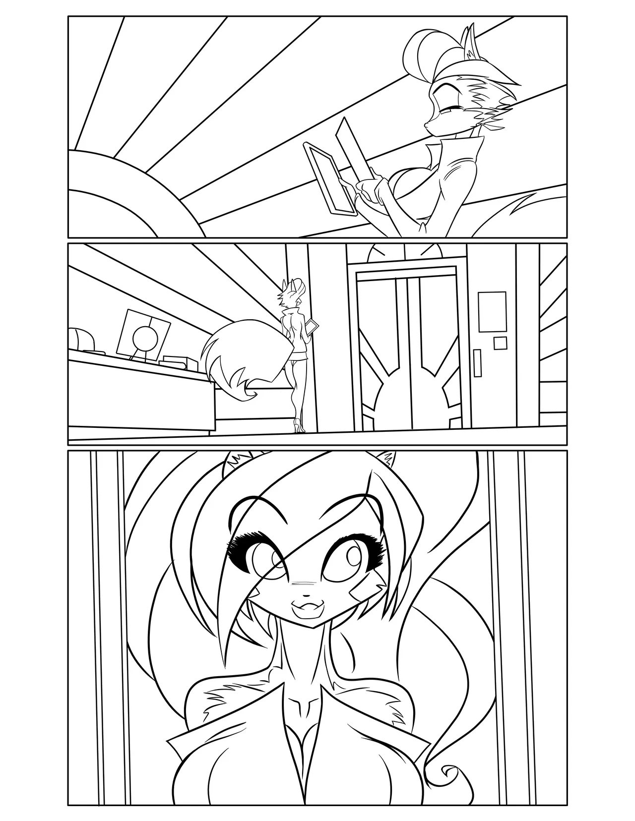 Chloe & Persephone Art Progression page 1 full