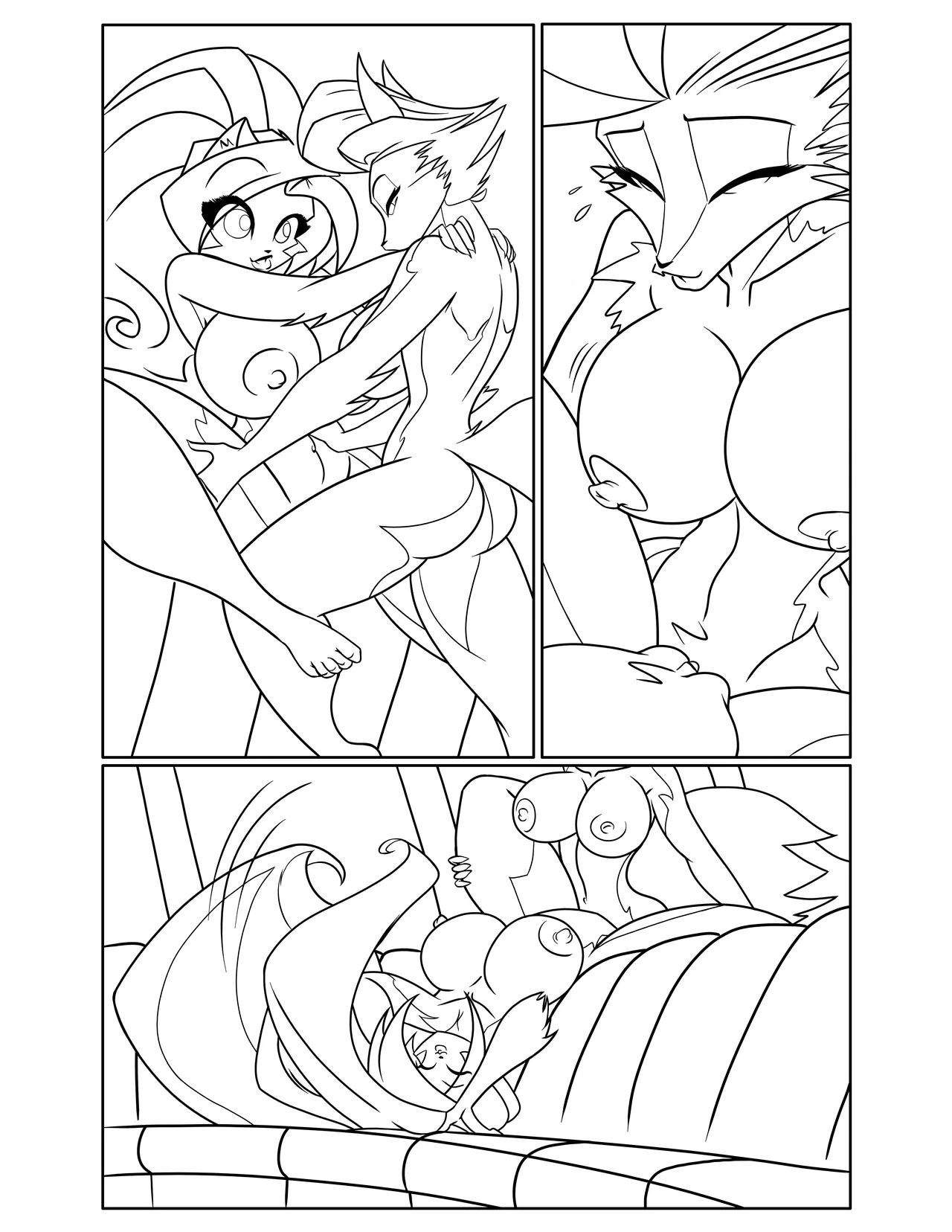 Chloe & Persephone Art Progression page 7 full