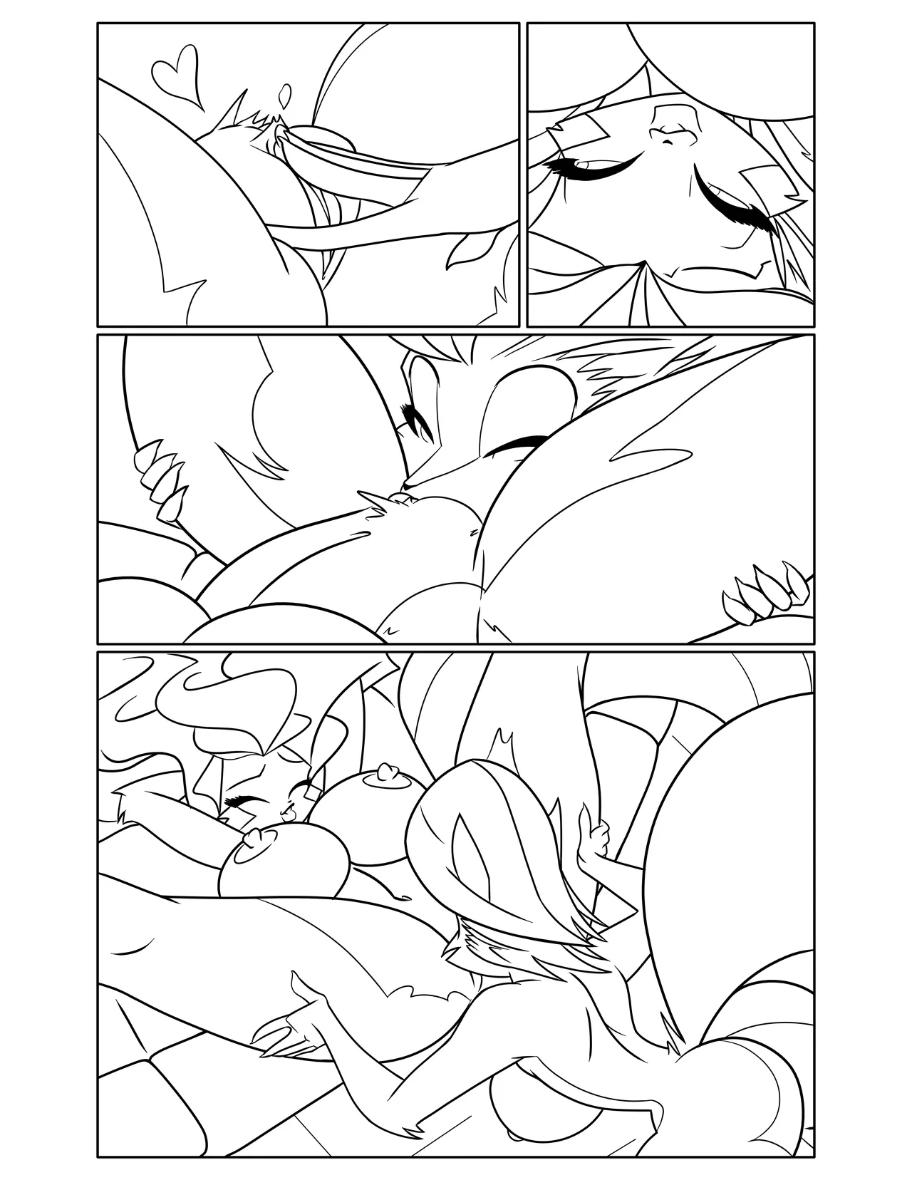 Chloe & Persephone Art Progression page 8 full