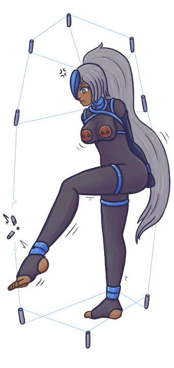 Mira Co Rescue - Medic Cybergirl Battle Sprites page 3 full