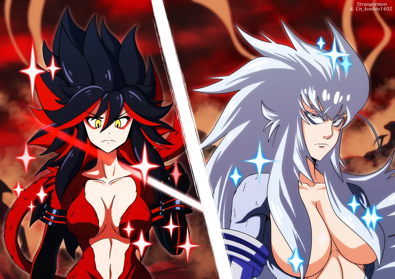 The ssj4 forms of Satsuki and Ryuko page 5 full