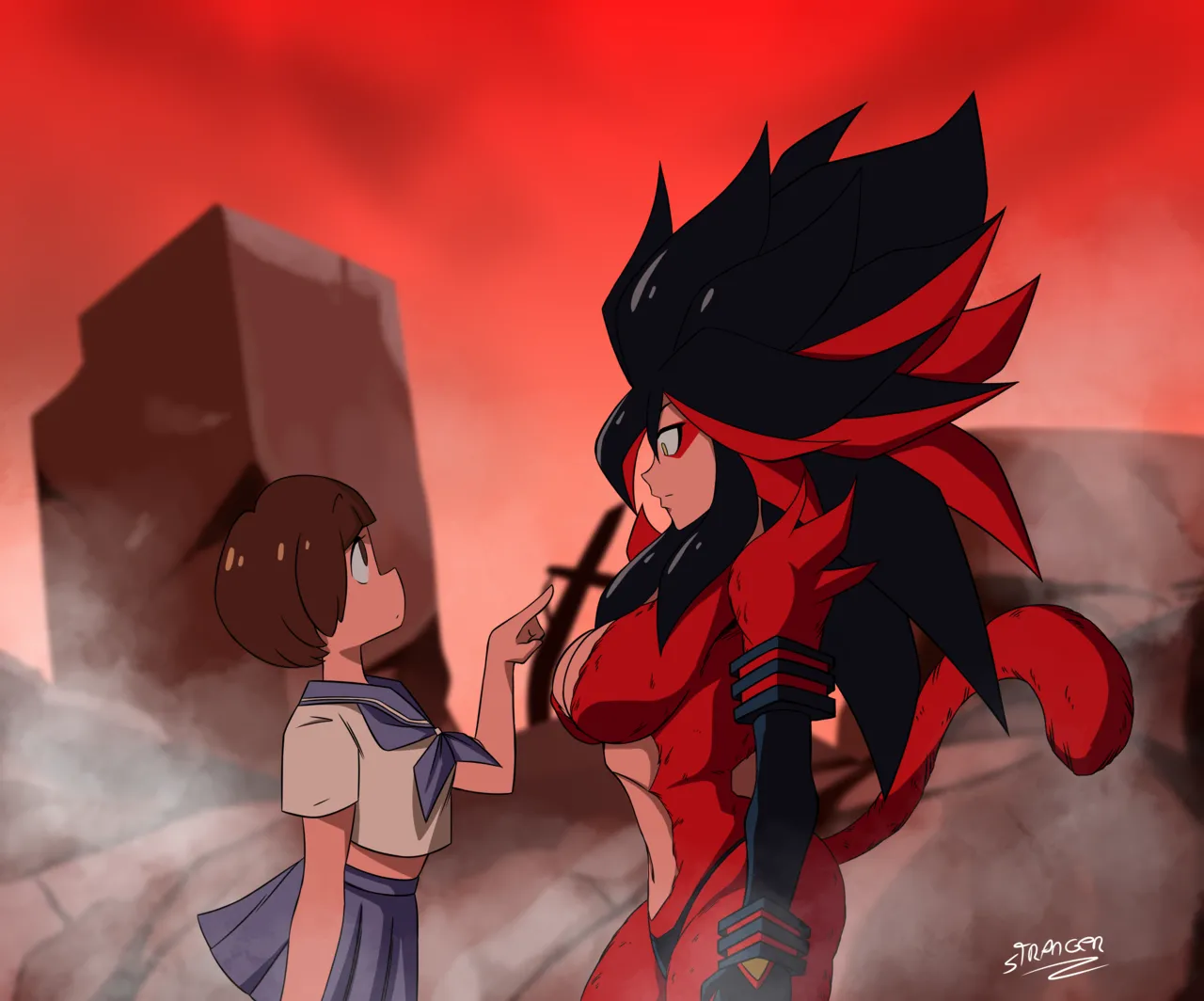 The ssj4 forms of Satsuki and Ryuko page 8 full