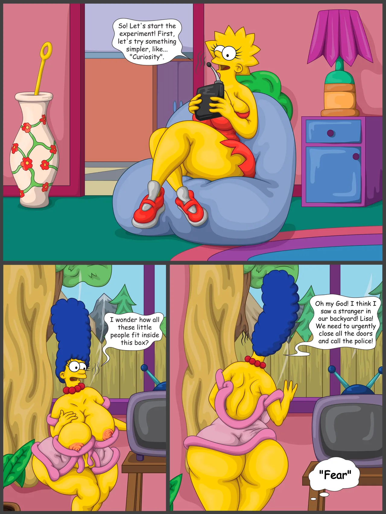 Marge and Lisa, Lisa Starts the Experiment, Lisa Helps Marge, Marge and Lisa's Adventure page 6 full
