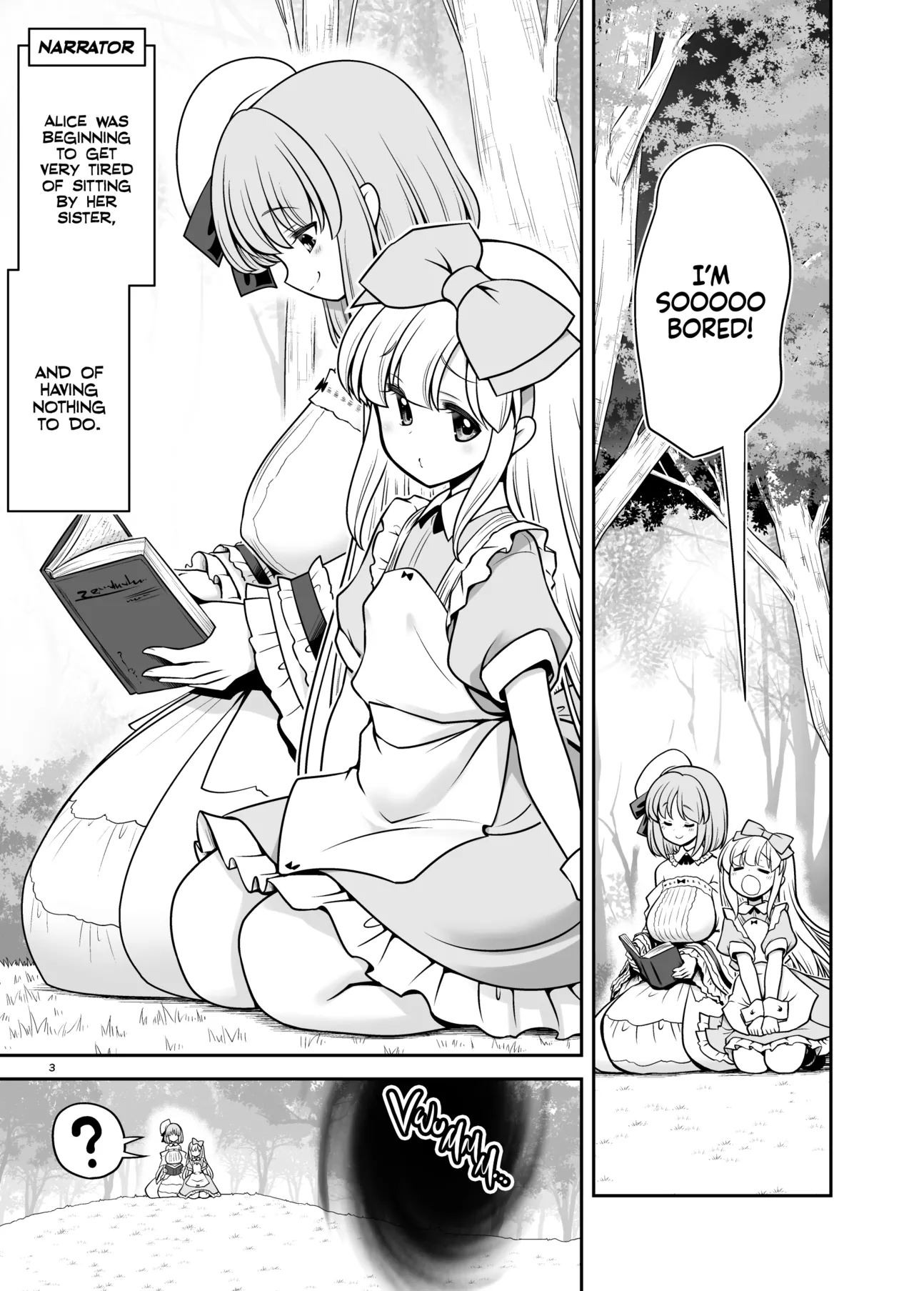 Monogatari Dori ni shika Ugokenai Alice-tachi wa Ikurademo Ecchi na koto Yaritai Houdai | Having My Way With Alice and Friends Because They Can Only Move According To The Picture Book Storyline! page 3 full