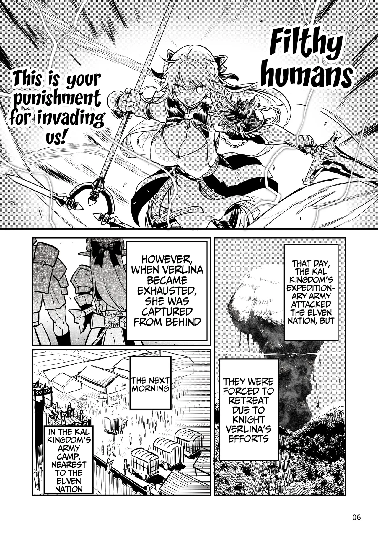 Futanari Elf Onna Kishi Verina Ryojoku Sakusei Kangoku page 6 full
