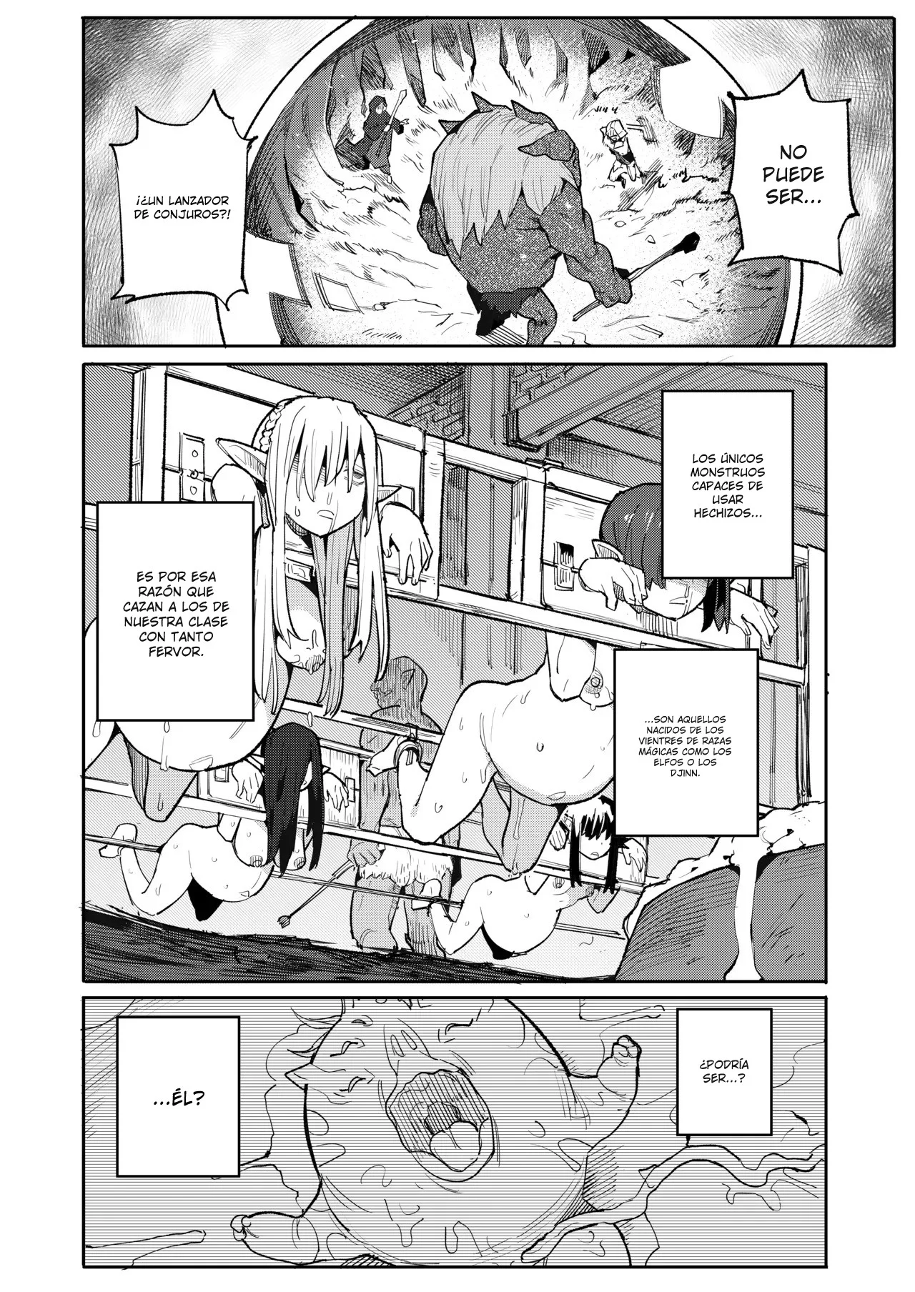Seirei Rougoku Nyehiru ~Choukyou Zumi no Osanai Shikyuu ni Kizamareru Koufuku Bunsho~｜La Esclavizada Ninfa Nyehil ~El Cuento de una Cerda Rota Cuyo Útero Inmaduro Fue Entrenado para Someterse~ page 12 full