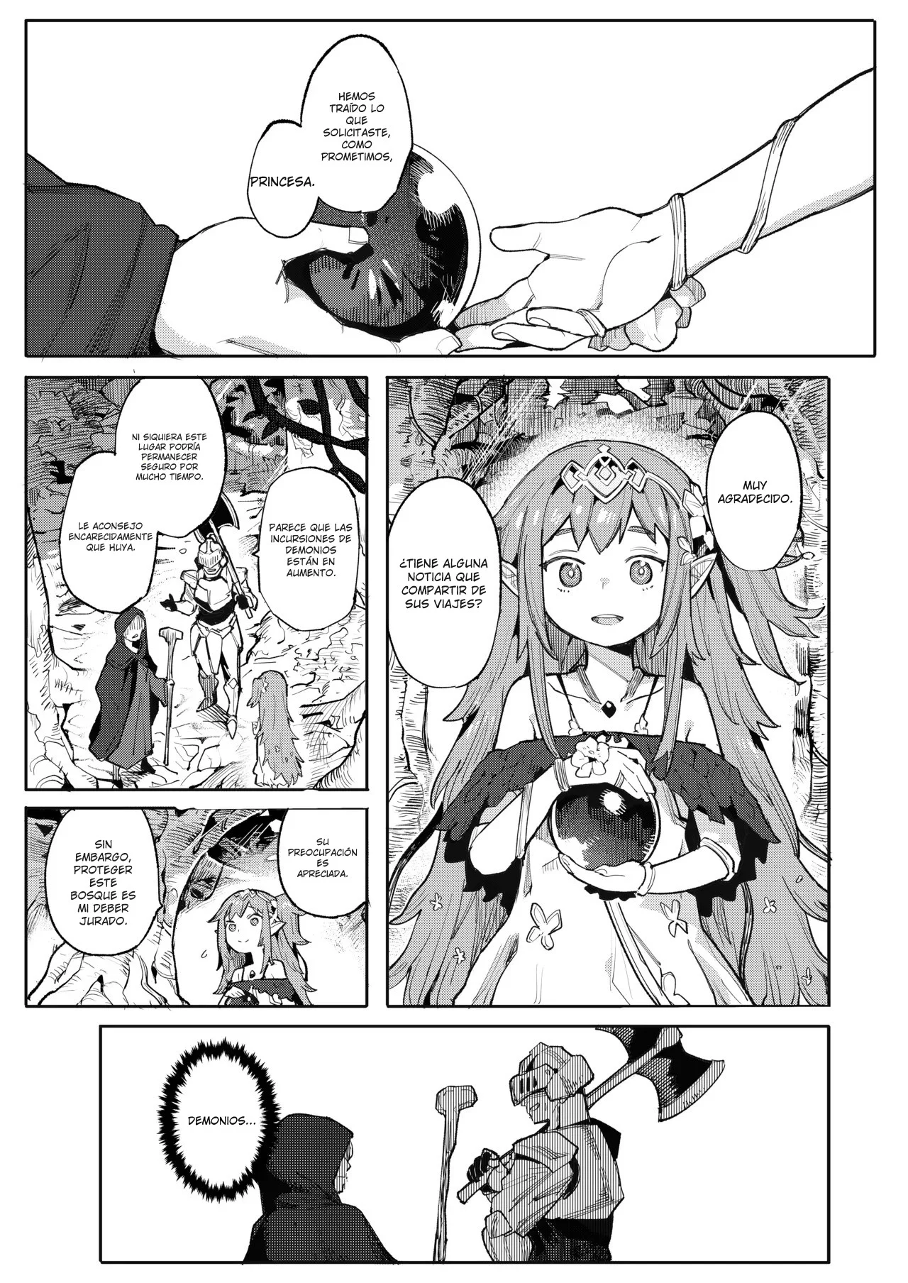 Seirei Rougoku Nyehiru ~Choukyou Zumi no Osanai Shikyuu ni Kizamareru Koufuku Bunsho~｜La Esclavizada Ninfa Nyehil ~El Cuento de una Cerda Rota Cuyo Útero Inmaduro Fue Entrenado para Someterse~ page 3 full