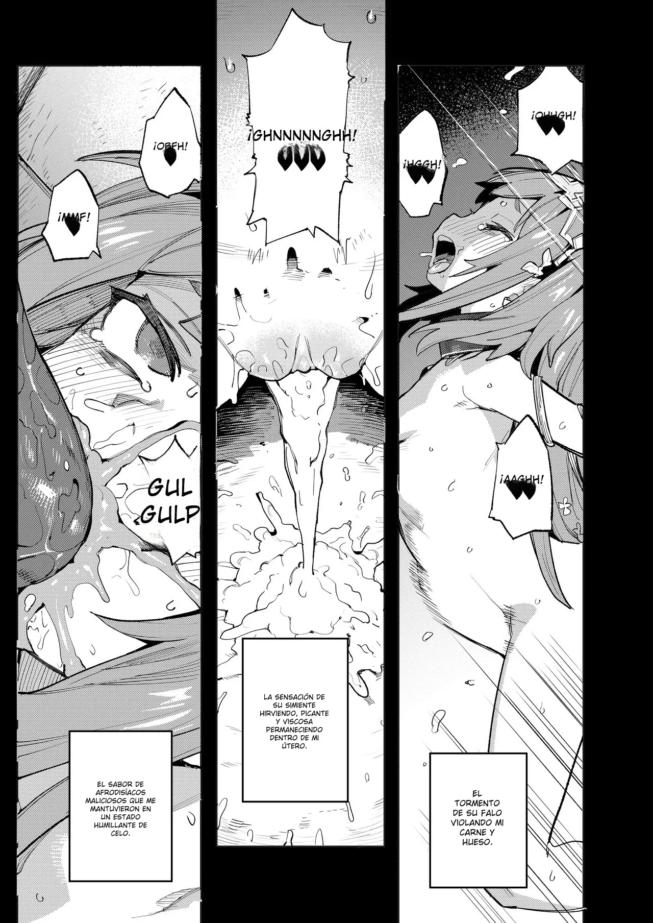 Seirei Rougoku Nyehiru ~Choukyou Zumi no Osanai Shikyuu ni Kizamareru Koufuku Bunsho~｜La Esclavizada Ninfa Nyehil ~El Cuento de una Cerda Rota Cuyo Útero Inmaduro Fue Entrenado para Someterse~ page 5 full