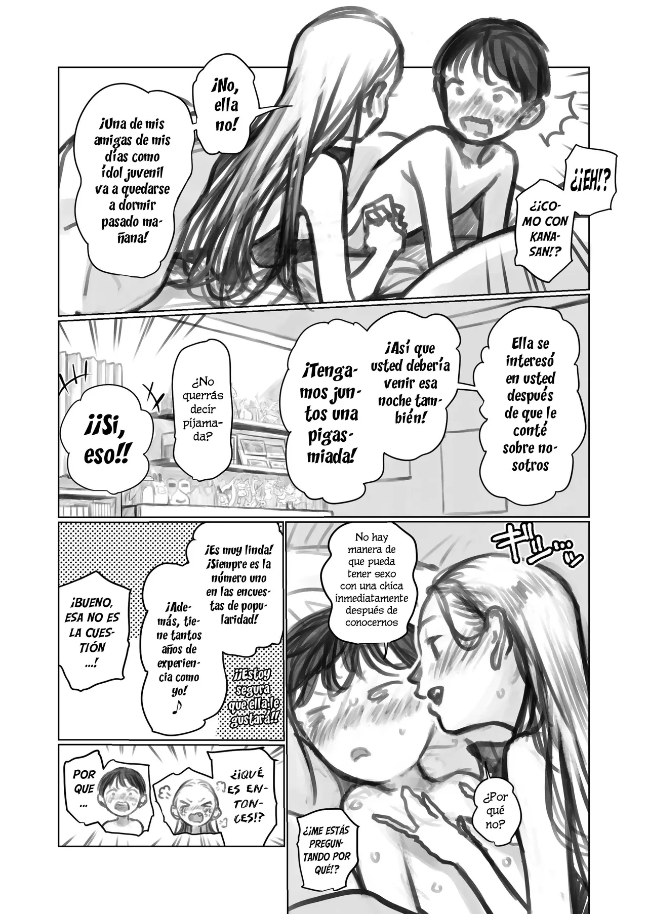 Shitei & Manadeshi & Konoha-chan 3P｜Maestro, Discípula Amada y Konoha-chan 3P page 2 full