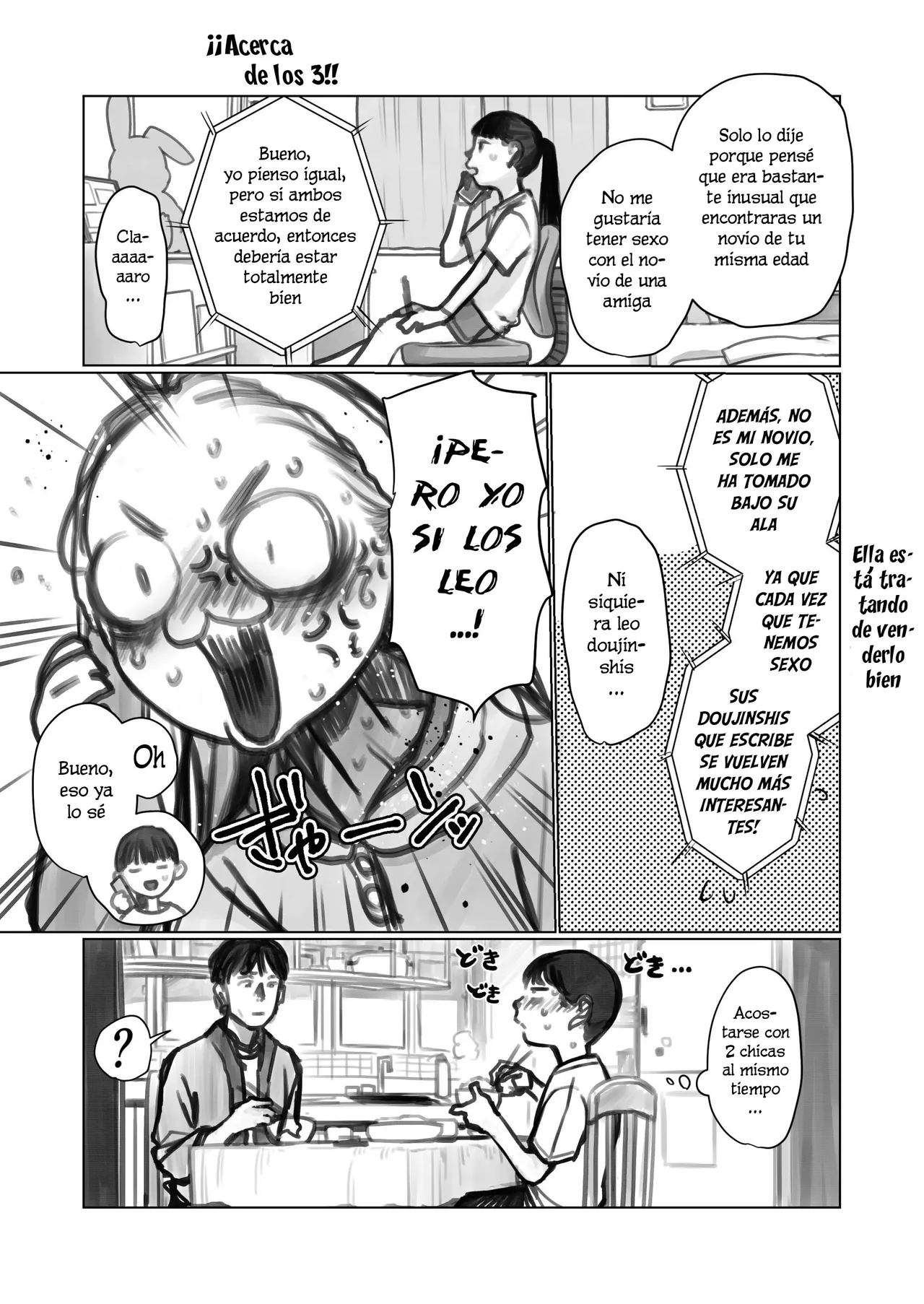 Shitei & Manadeshi & Konoha-chan 3P｜Maestro, Discípula Amada y Konoha-chan 3P page 5 full