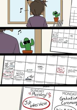 black kitten -Sunday Morning -color