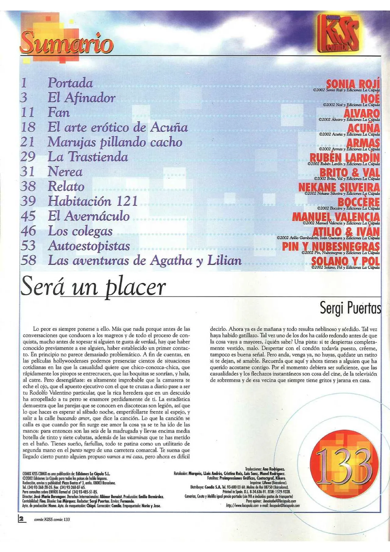 Kiss Comix #133 page 2 full