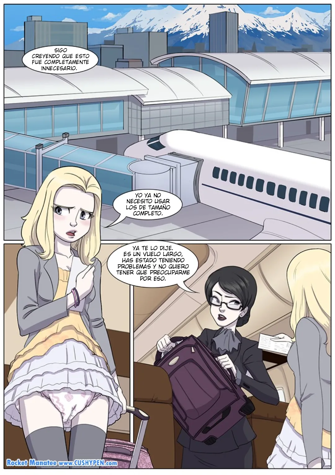 RocketManatee / Mimada en primera clase - COMIC ESPAÑOL page 1 full