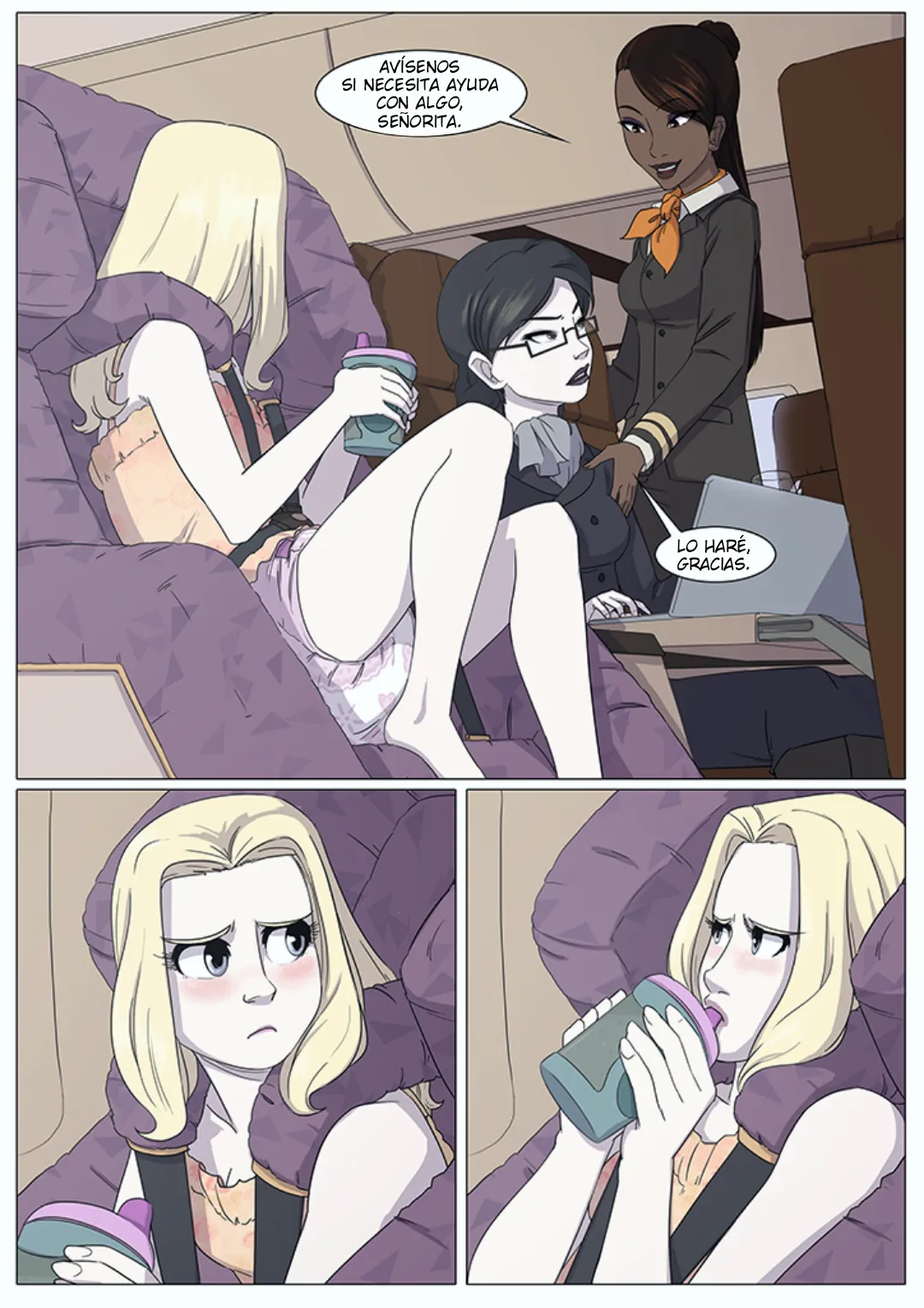 RocketManatee / Mimada en primera clase - COMIC ESPAÑOL page 7 full