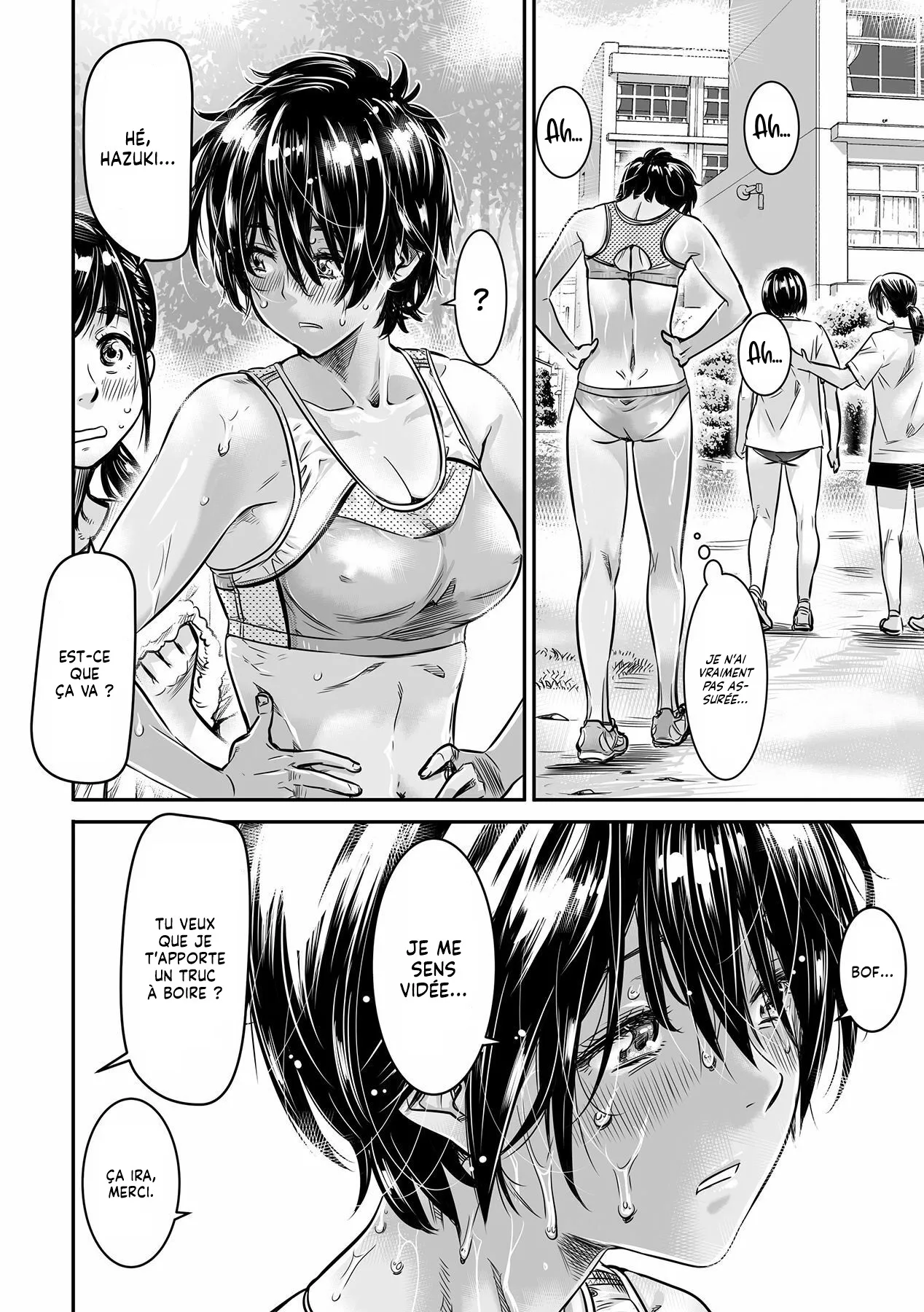 Shinchou 175cm no Rikujou Shoujo wa Kouhai Danshi no Seishi o Nomitagaru | Une Fille d'1m75 qui fait de l'Athlétisme veut boire le Sperme de son petit copain page 7 full