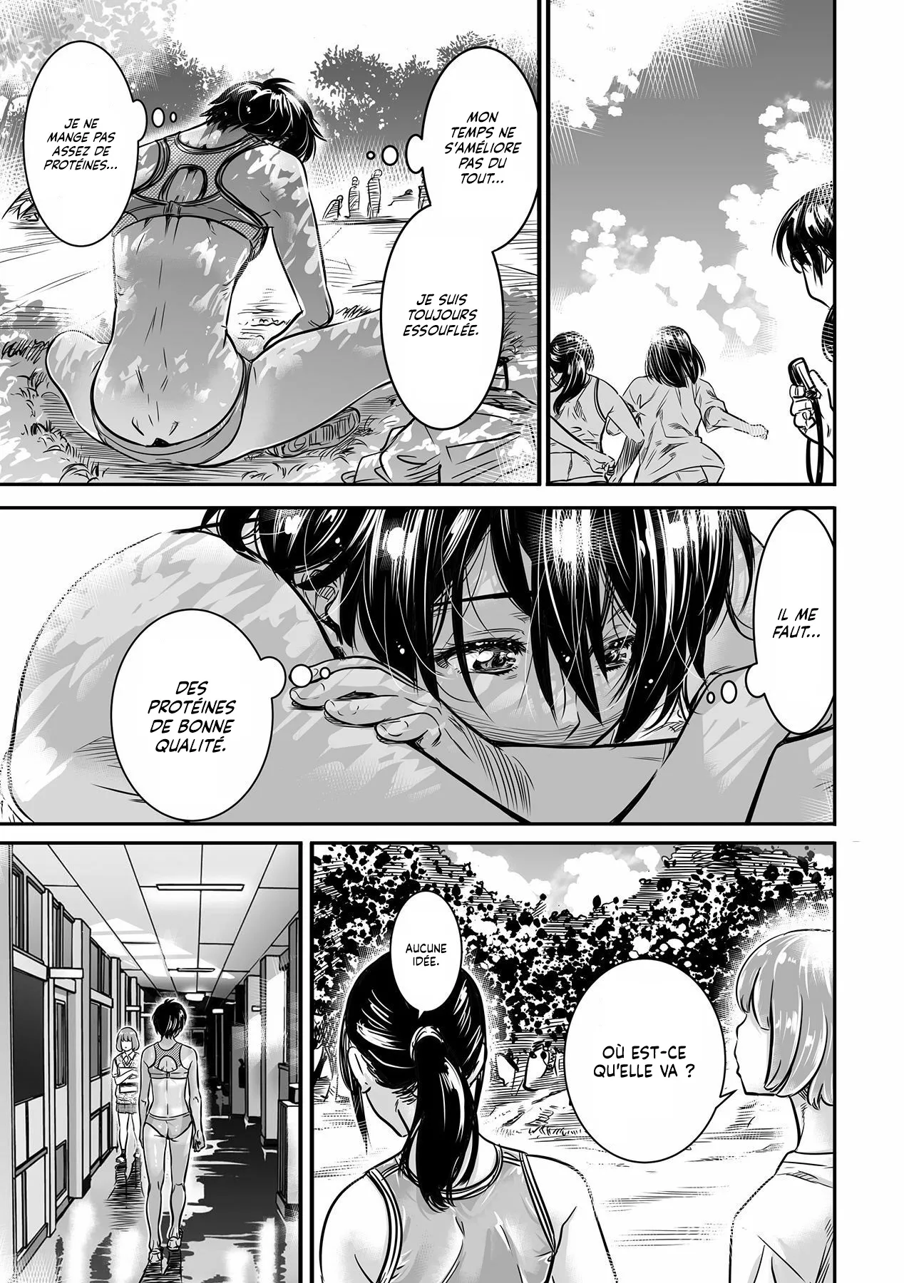Shinchou 175cm no Rikujou Shoujo wa Kouhai Danshi no Seishi o Nomitagaru | Une Fille d'1m75 qui fait de l'Athlétisme veut boire le Sperme de son petit copain page 8 full