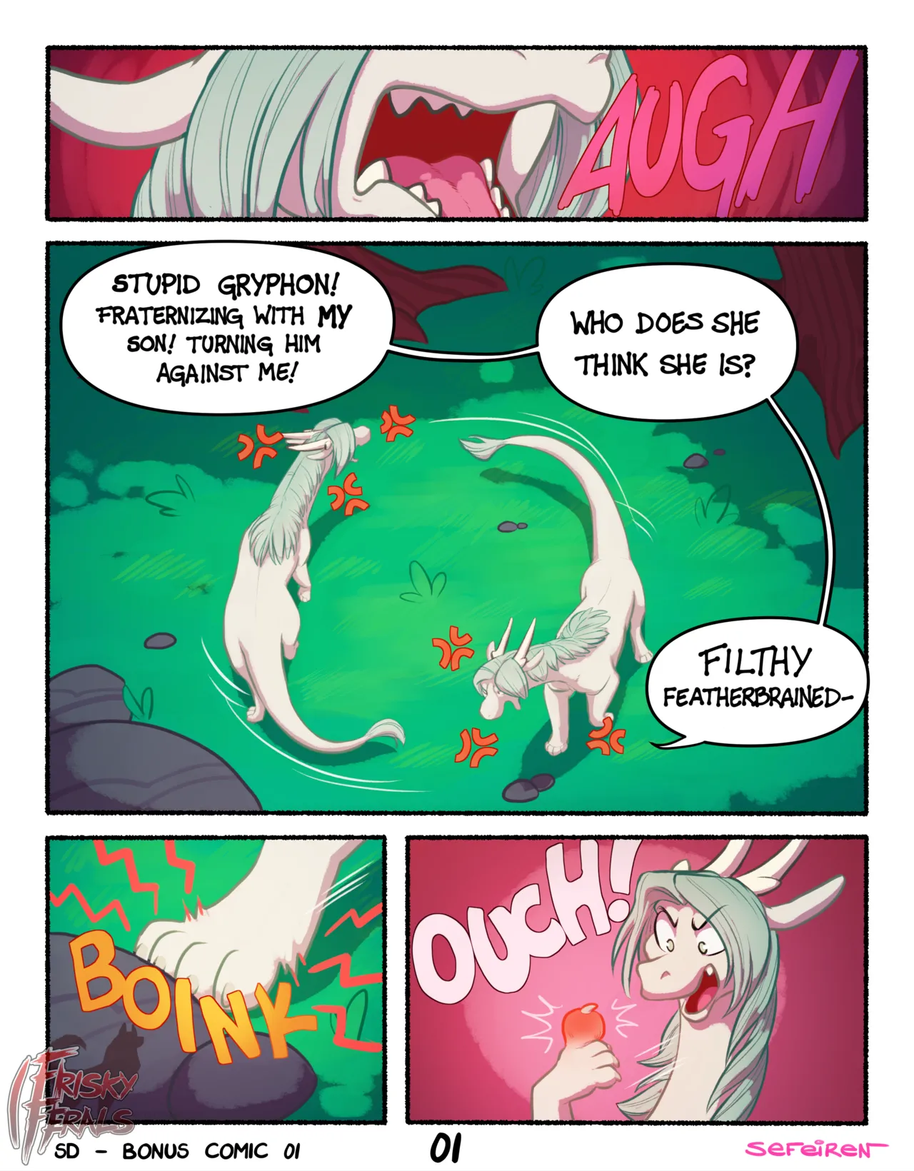 Frisky Ferals - Something Different Bonus Comic page 1 full