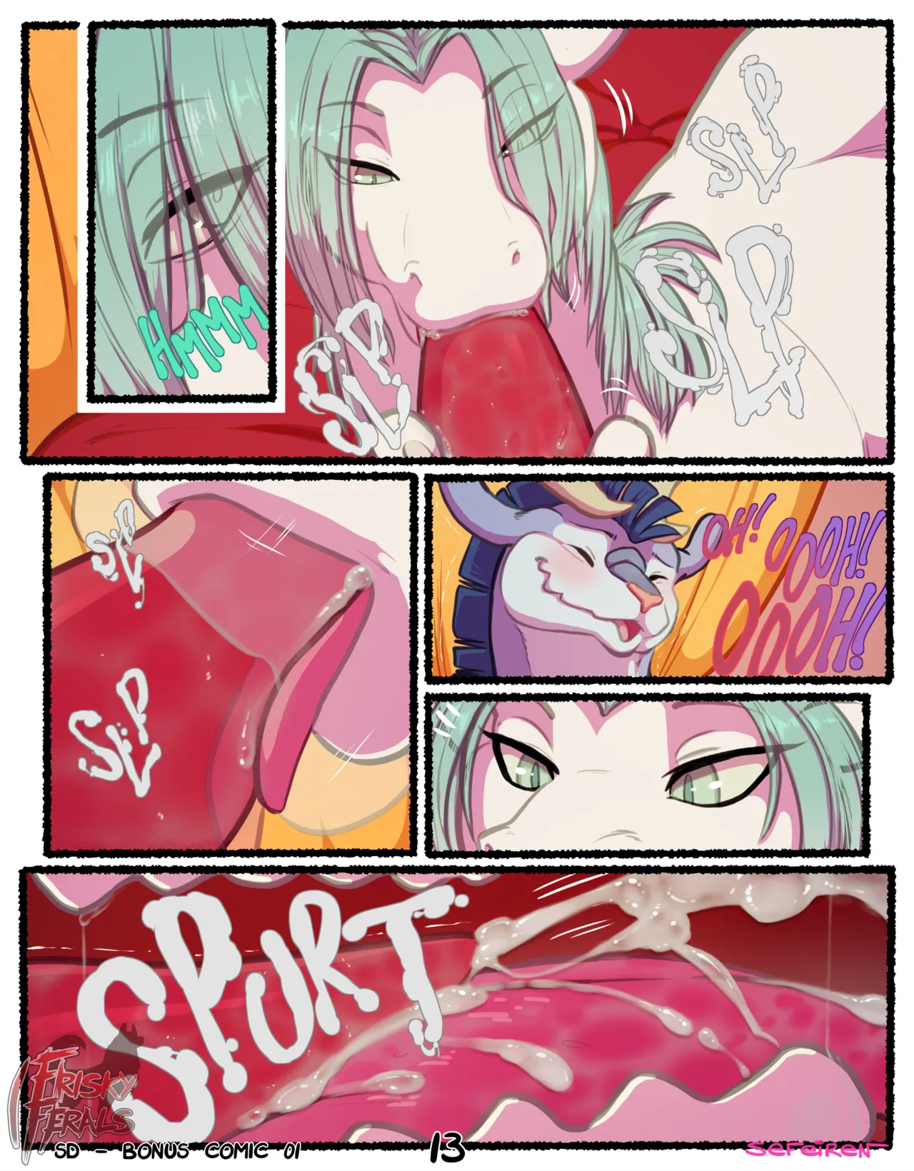 Frisky Ferals - Something Different Bonus Comic page 12 full