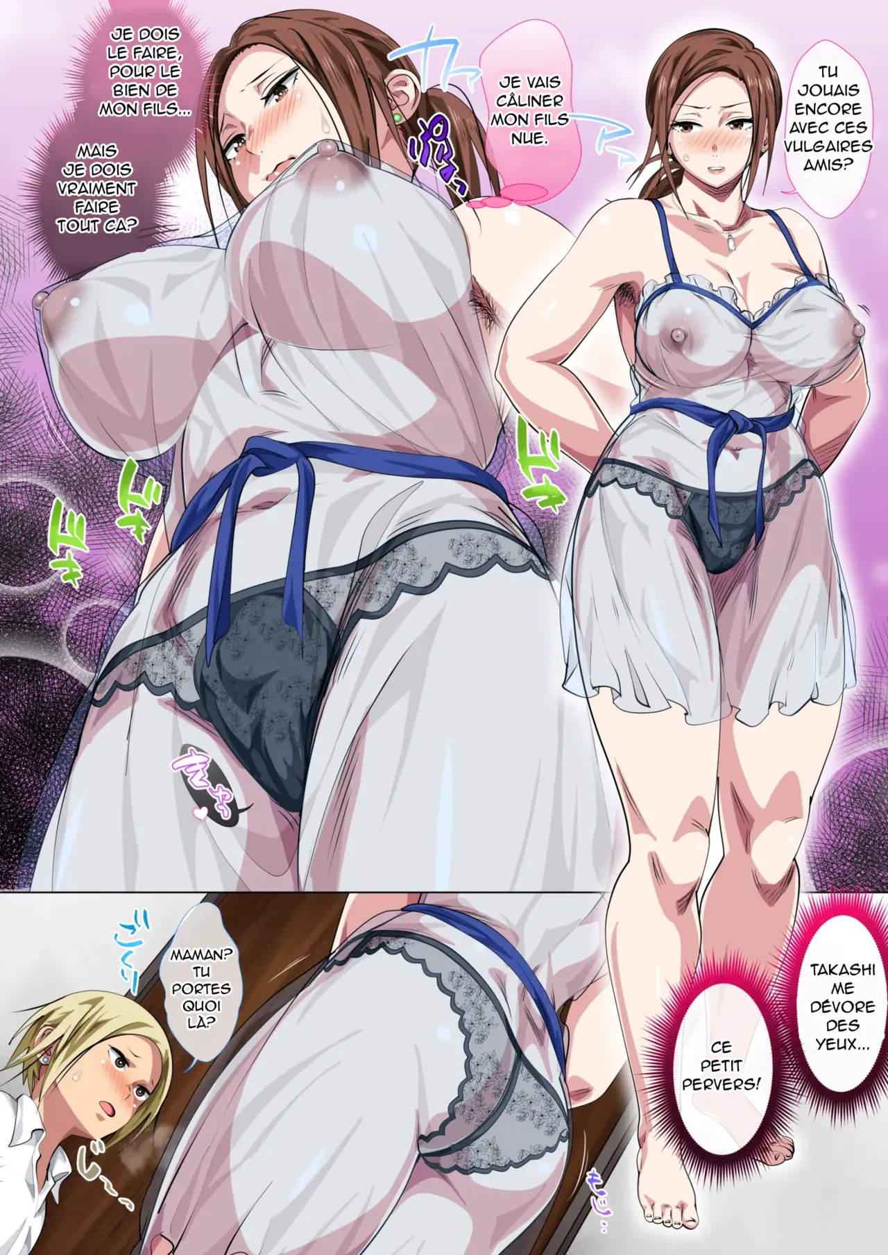 Okorinbo Mama no Amayakashi Sex de Furyou Musuko ga Kousei Shita Hanashi | Rédemption d'un fils délinquant par la douceur d'une mère colérique page 8 full