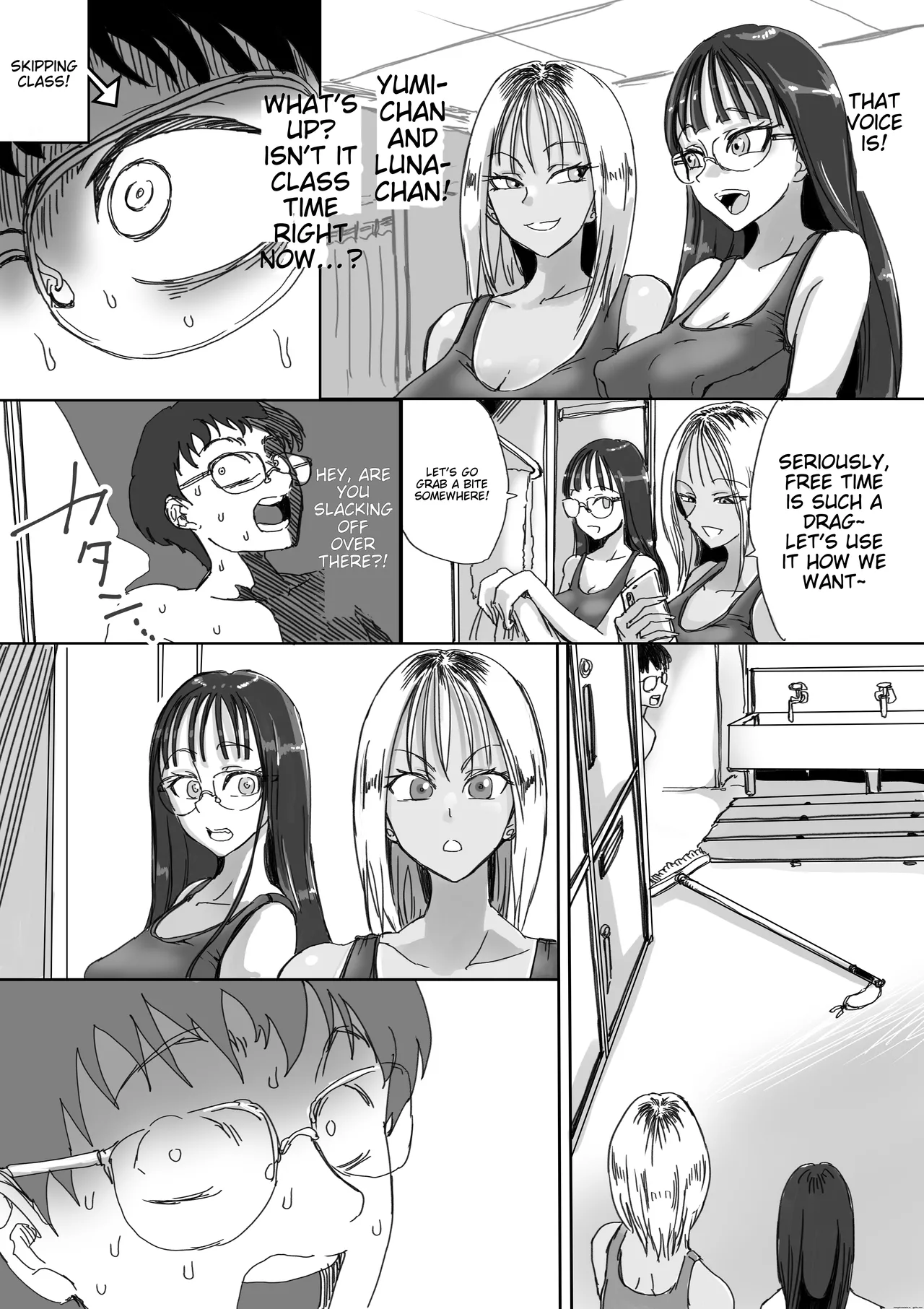 Sukumizu Bitch!! Joshi Kouishitsu de Doutei Gui | School Swimsuit Bitch! Deflowering Virgins in the Girls' Locker Room page 6 full