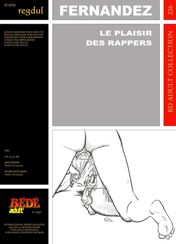 [Bédé Adult 226] Valdir Fernandez - Le plaisir des Rappers cover