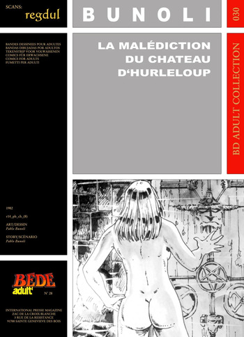 [Bédé Adult 30] Pablo Bunoli - La malediction de chateau D'Hurleloup cover